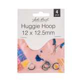 Must Have Findings – Huggie Hoop 12×12.5mm Silver (4 pcs)